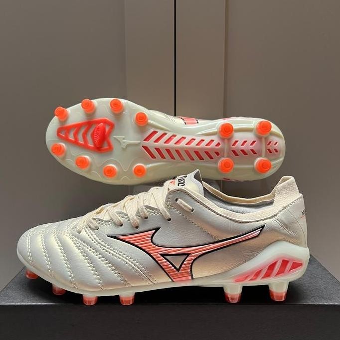 TERBARU - Sepatu Bola Mizuno Morelia Neo 3 White Solar Pink FG