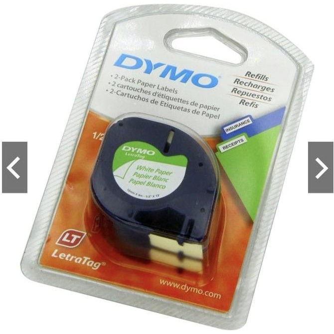 

2 Original Asli Biji Dymo 10697 Lt Tape Cartridge Pita Dymo Letratag New Stok