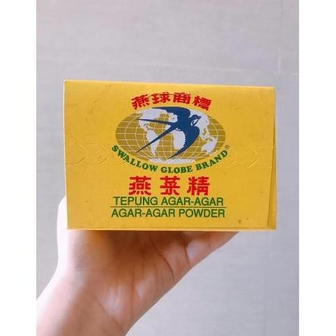 

Tepung Agar Agar Swallow 12 Sachet Globe Brand / Ager-Ager Powder