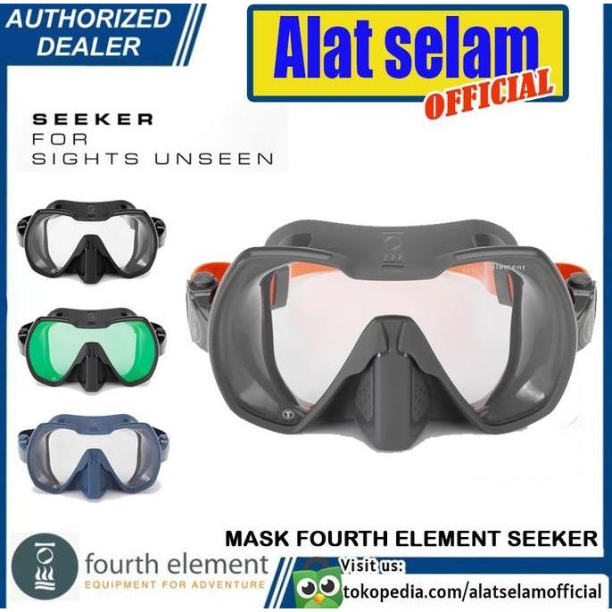 Mask Diving Fourth Element Seeker Masker Kacamata Selam Scuba Dive