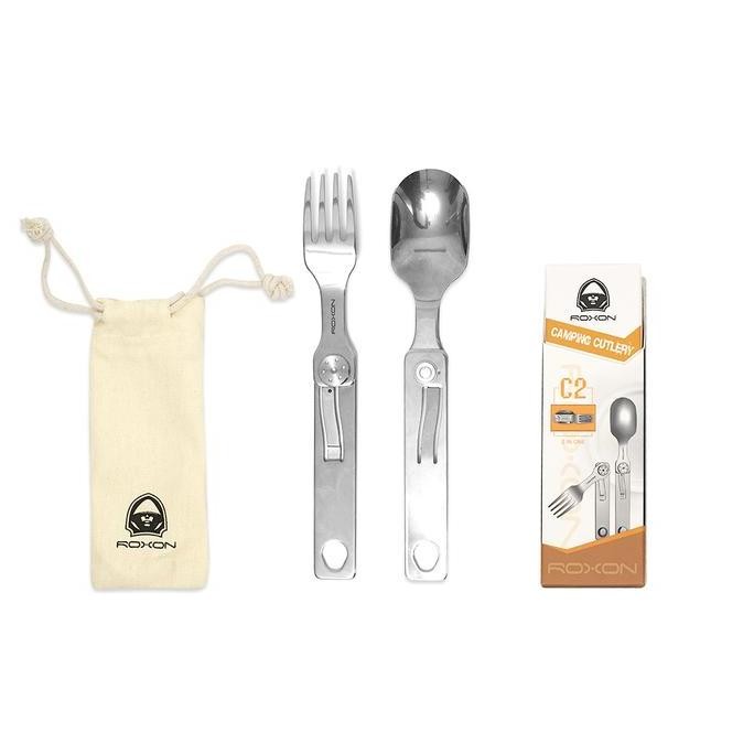 TERLARIS - Roxon C2 2-in-1 Camping Cutlery