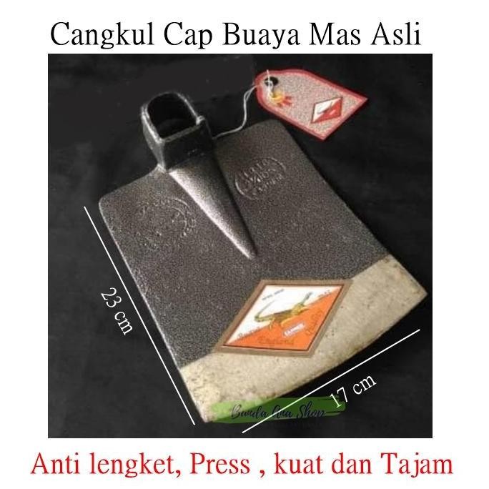 Cangkul baja Cap Buaya Mas carmen / Pacul Baja Asli Cap Buaya hitam