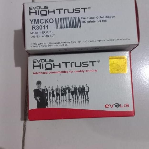Evolis Hightrust P/N R3011 Ymcko Original New Stok