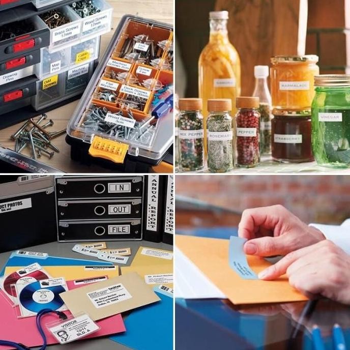 

Brother Tze-231 12Mm Ptouch Tape Label Tze231 Black Cartridge Pita Tin New Stok