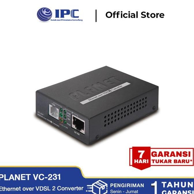 TERMURAH - PLANET VC-231 Ethernet over VDSL 2 Converter (Profile 30a)