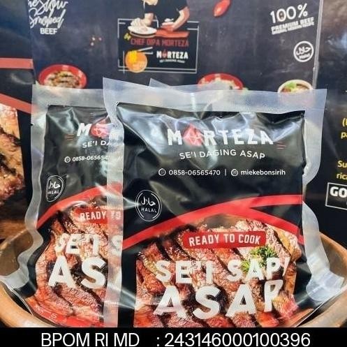 

Daging sei sapi asap morteza lengkap dengan sambal