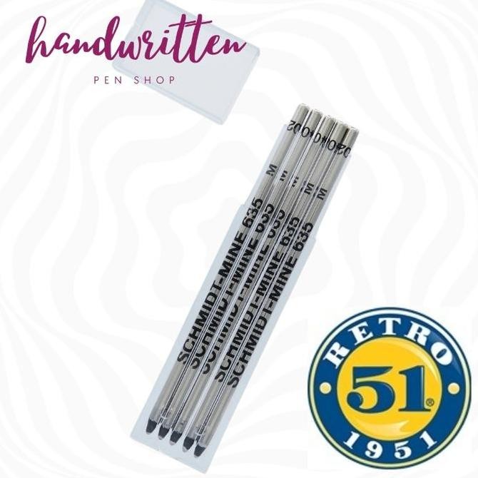 

TERMURAH - RETRO 51 x SCHMIDT 635 D1 Size Ballpoint Pen Refill Pack Of 5/ Pulpen