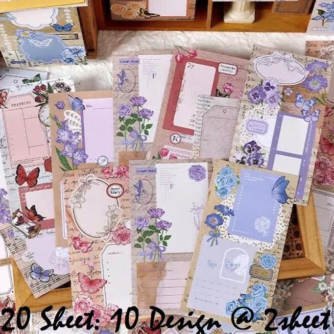 

new !!! Memories Writable Paper - Kertas Memo Design Butterfly (40pcs)