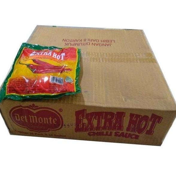

DELMONTE Sambal EXTRA HOT SACHET 9GR PER CARTON isi 20