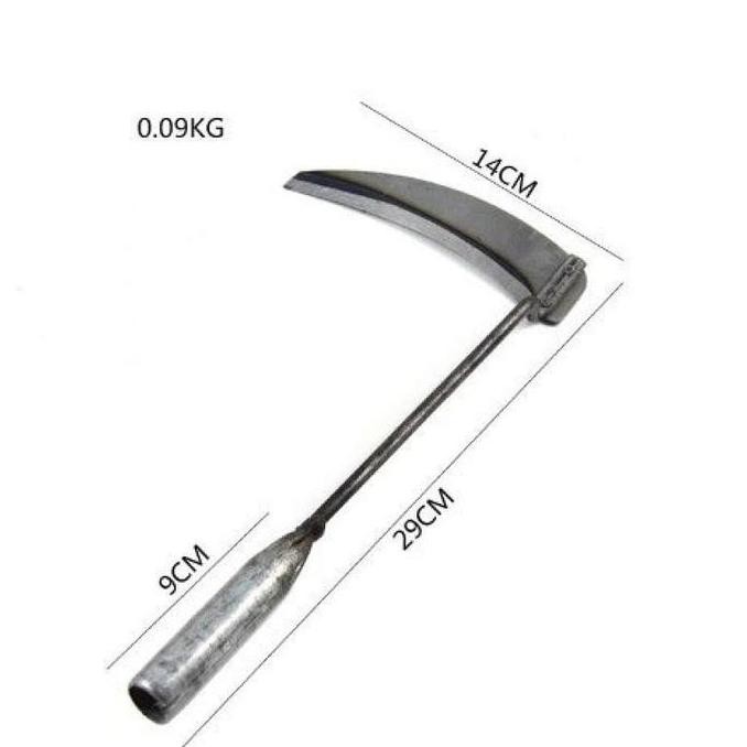 30/40cm Pemangkas Sabit Steel Sabit Rumput Sabit Potong Rumput Multifungsi Sabit Rumput Baja Asli Al