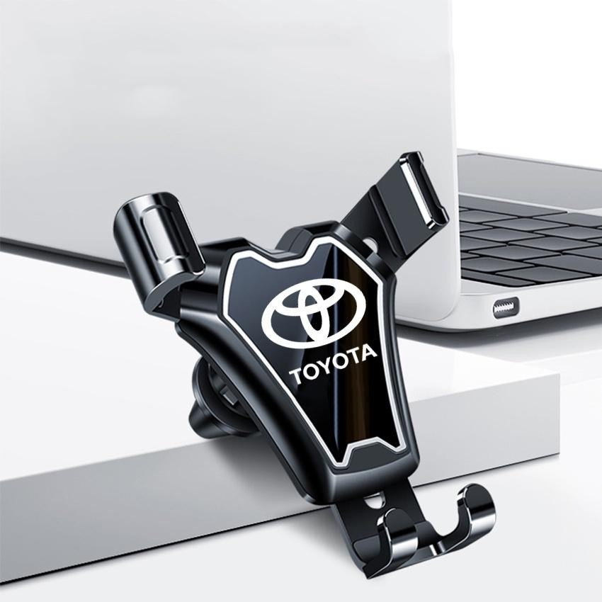 RPM Car Phone Holder Hp Mobil AC Jepit Grativity Sensing Dudukan Hp Stand Universal Dengan Logo Toyo