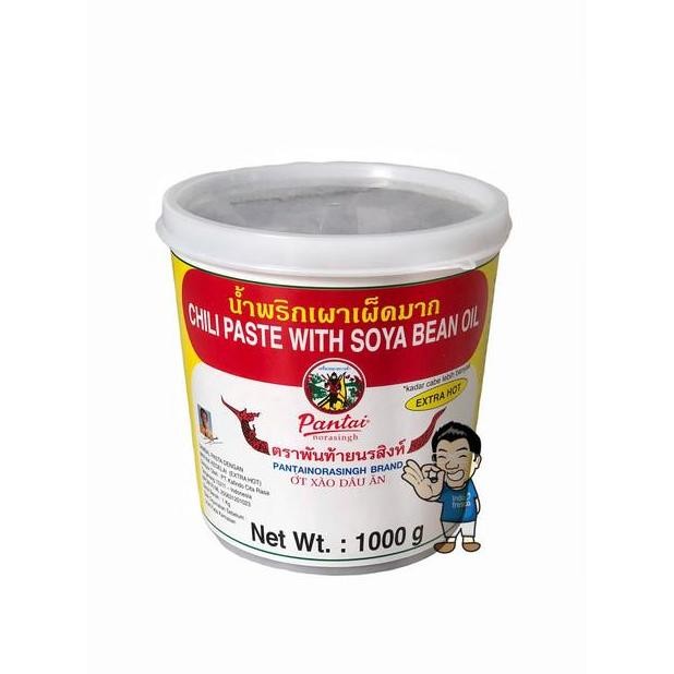 

Pantai Norasingh Chili Paste with Soya Bean Oil- Sambal Pasta Thai 1Kg