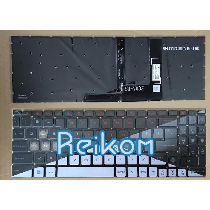 TERMURAH - Keyboard MSI Katana GF66 11uc 11ud 11ue 12ud GF76 12uc 12ue