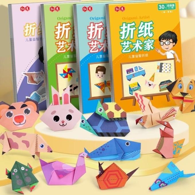 

new !!! 3d Buku Origami/Origami Kartun Animal/Hewan Mainan /Mainan Pendidikan