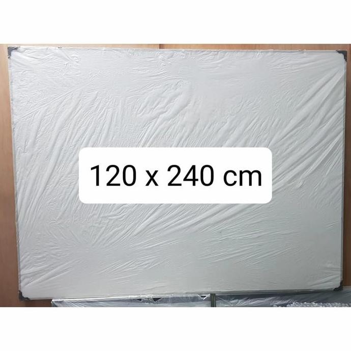 

TERLARIS - Papan tulis 120x240 cm whiteboard dan blackboard 2 sisi
