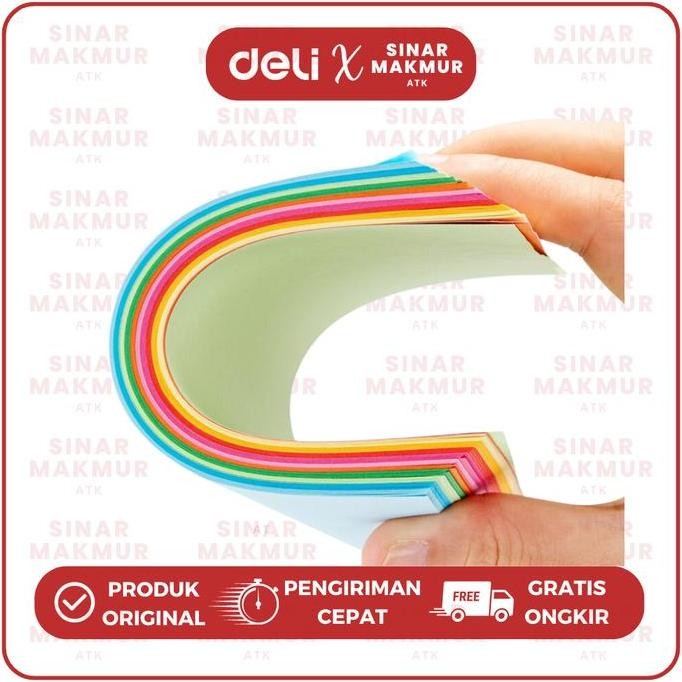 

new !!! Origami/Craft Paper/Kertas Lipat 10 Warna A4 Deli 83634 (Pak)