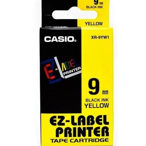 

Casio Ez Label Printer Xr-9Yw1 9Mm Black On Yellow Label Printer Tape New Stok