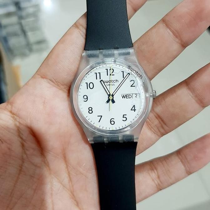 JAM TANGAN WANITA SWATCH GE726 RINSE REPEAT BLACK ORIGINAL BERGARANSI