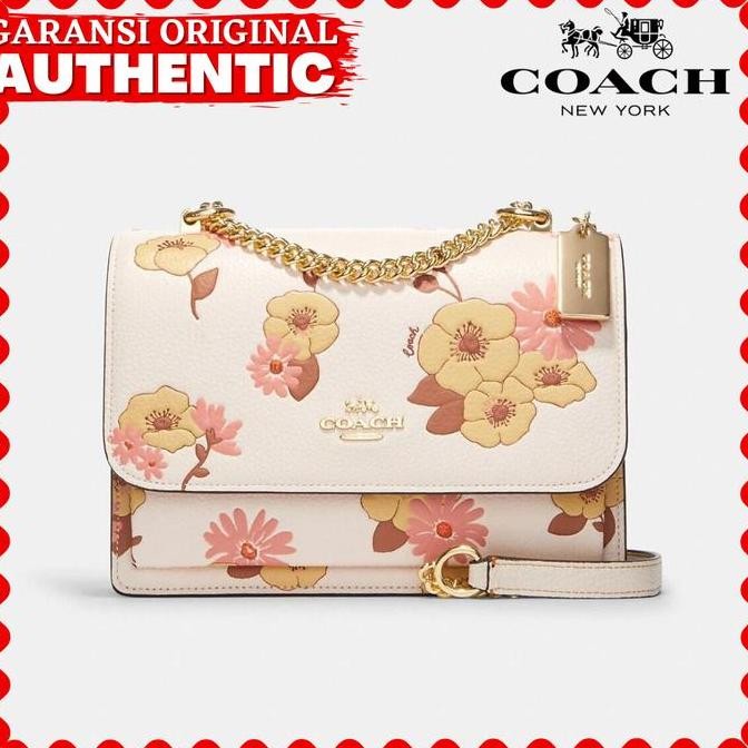 Tas Coach Klare Crossbody With Floral Cluster Wanita Original Branded