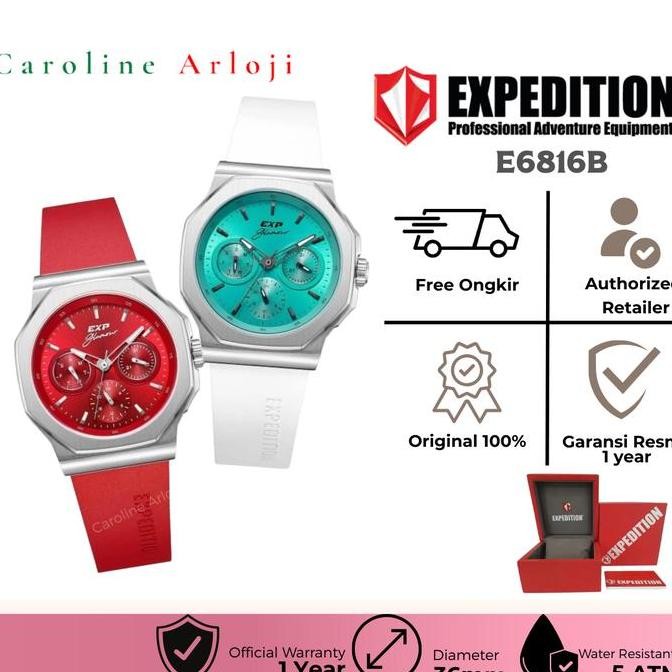 Jam Tangan Wanita Expedition E6816 / E 6816 Original Garansi Resmi