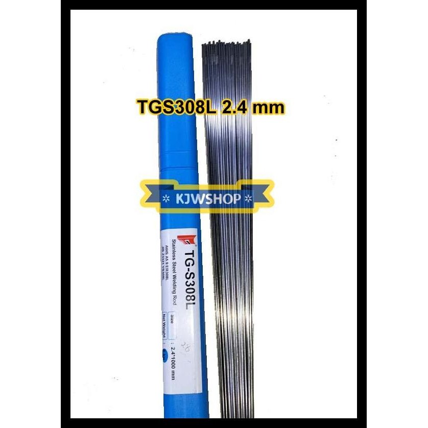 TERMURAH KAWAT LAS TIG ARGON STAINLESS STENLIS STEEL TG-S308L 2.4 MM X 1 METER 
