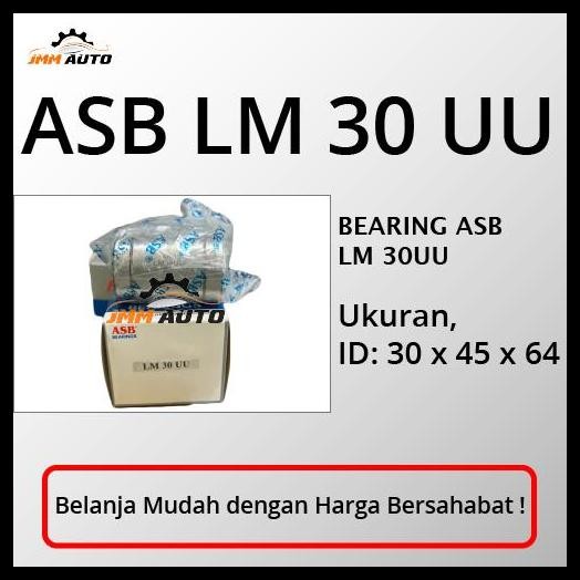 GRATIS ONGKIR BEARING ASB LM 30UU LINEAR BEARING / LM30UU LINEAR BUSHING ASB BUSHING 