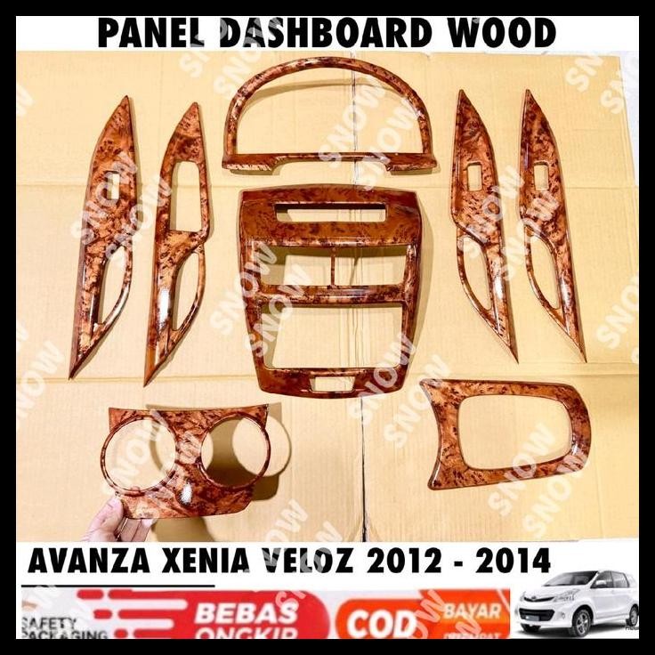 TERMURAH PANEL DASHBOARD WOOD ALL NEW AVANZA XENIA VELOZ 2012 2013 2014 