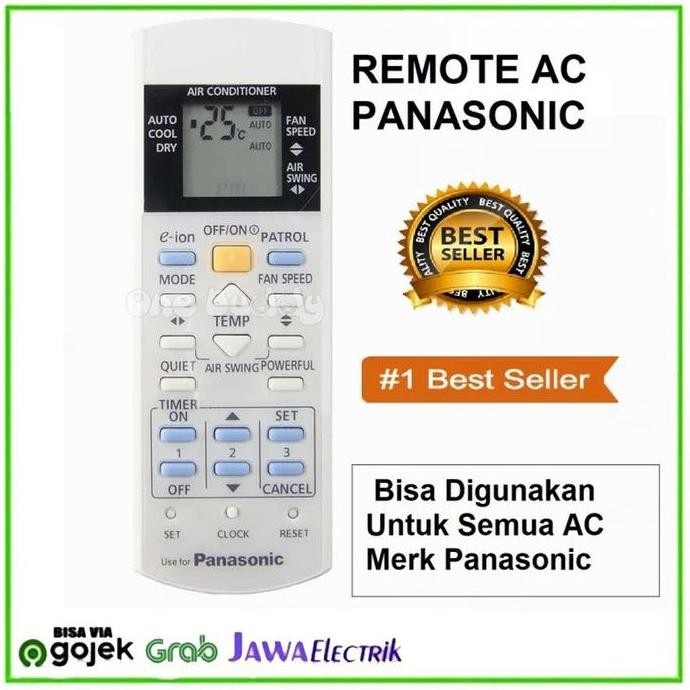 baru remote ac panasonic inverter original - remot asli ac panasonic