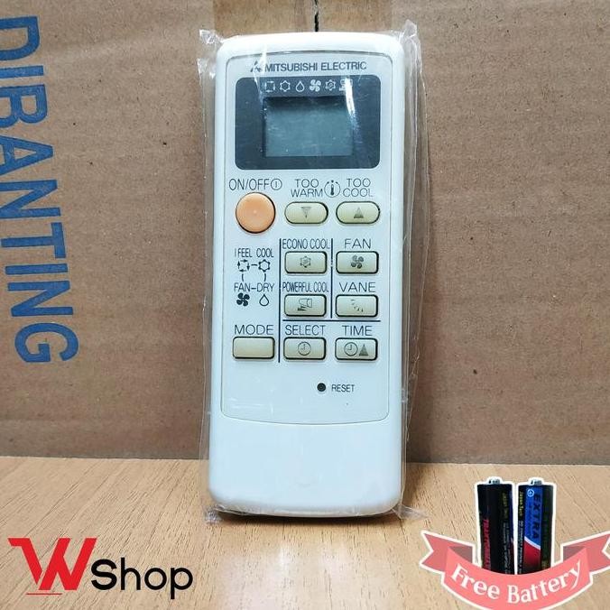 baru remote ac mitsubishi electric original - remot ac asli mitsubishi