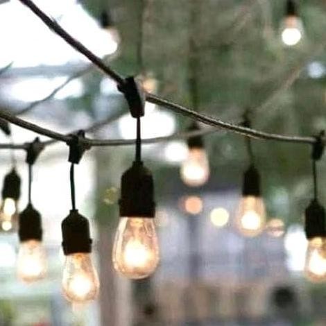 10M 10 Lampu Kabel Fitting Lampu Outdoor 10M 10 Lampu / 10 M 10 Lampu