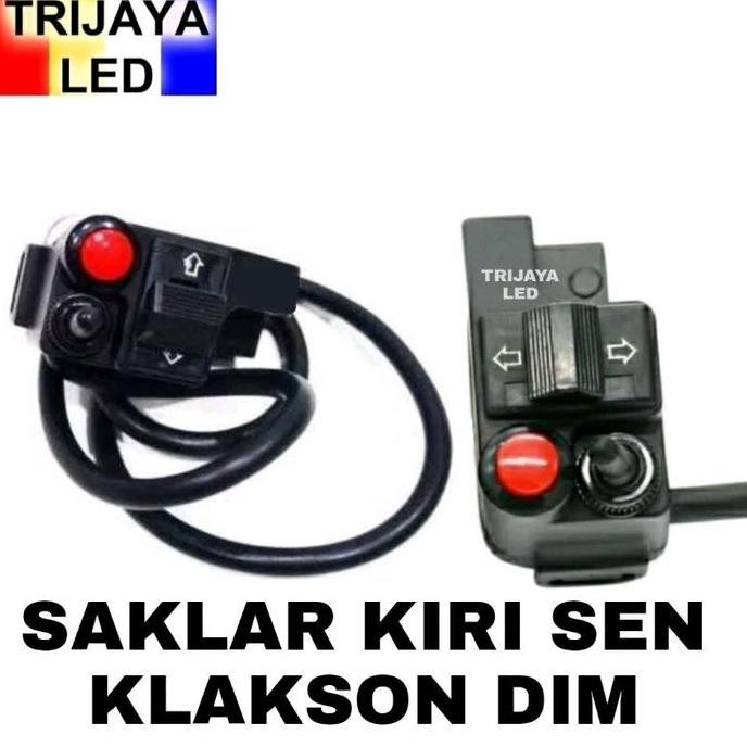 tersedia saklar kiri variasi lampu sein klakson model scarlet domino - cb150 sonic ninja vixion beat
