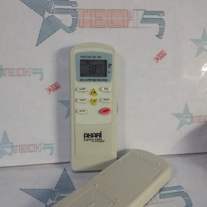 baru remote ac akari rc-055t turbo cool original - remot ac akari