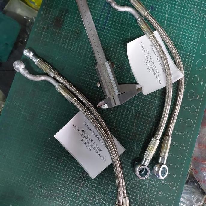 SALE SELANG OIL COOLER BRAIDED PENDINGIN OLI MOTOR SCORPIO SATRIA FU