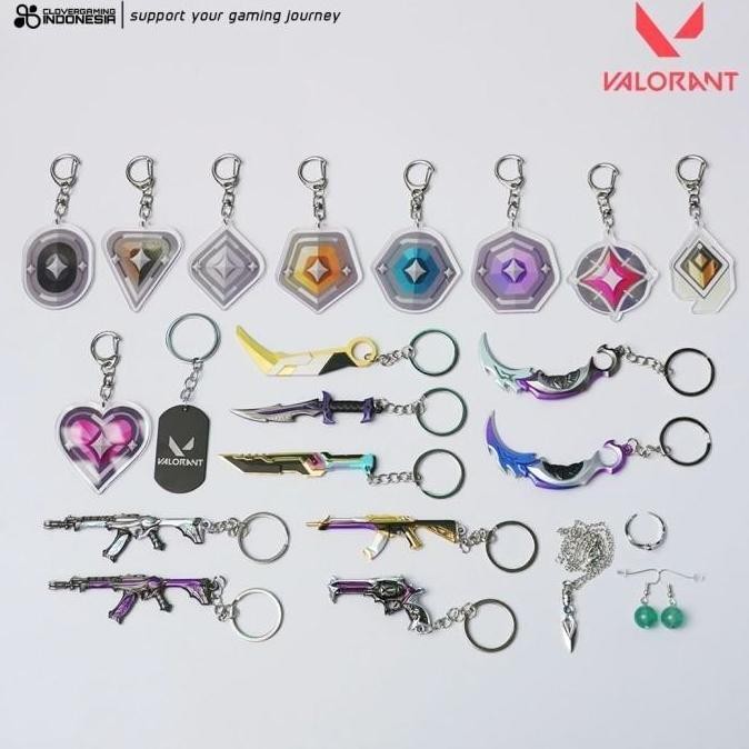 New Gantungan Kunci Valorant Weapon Anime - Aksesoris Game Lucu Karakter