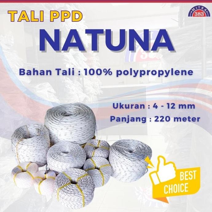 

Terlaris Tali Ppd / Tali Tambang Ppd 1 Roll 220 Meter Berbagai Ukuran Ready Stok