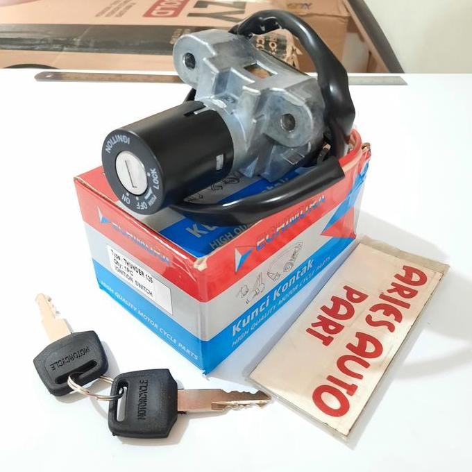 New Set Kunci Kontak Suzuki Thunder 125 - Starter Motor Original Plug & Play