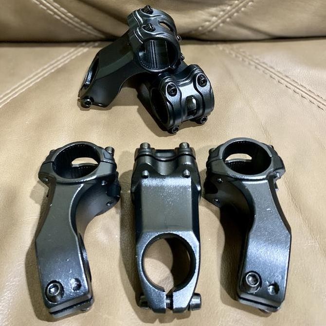 SALE STEM SEPEDA NUNDUK ALLOY HITAM -17 DERAJAT 60MM DIAMETER 31.8MM MTB LIPAT BALAP