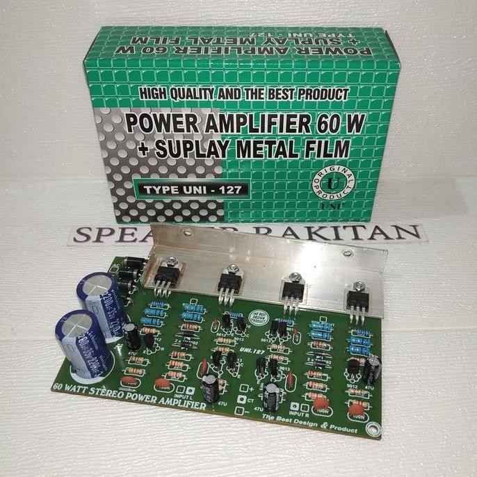 Kit Power Amplifier Stereo 60Watt + PSU Regulator UNI-127 HARGA KHUSUS