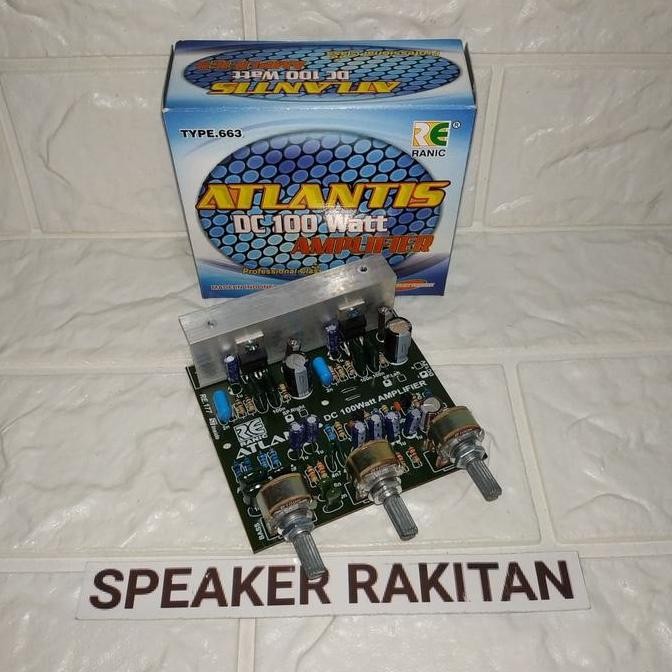 Kit Amplifier Stereo 100Watt ATLANTIS 663 HARGA SPESIAL