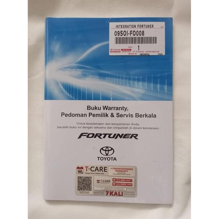 siap kirim buku manual original toyota fortuner buku pedoman pemilik integration book