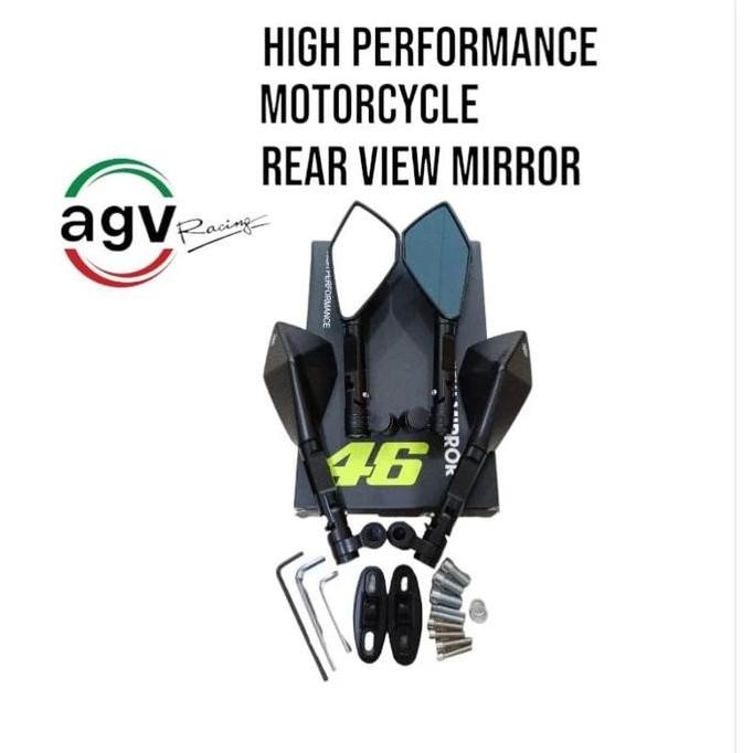 Spion Agv V2 Premium Spion Racing Motor Beat Nmax Pcx Vario Vixion Jupiter Mx Aerox Original