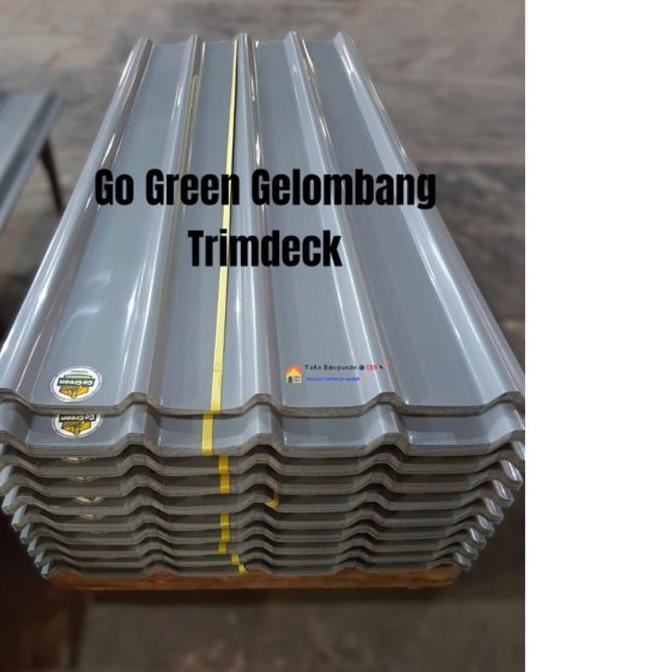 ATAP PLASTIK GELOMBANG TRIMDECK GO GREEN - ATAP RAMAH LINGKUNGAN ASLI