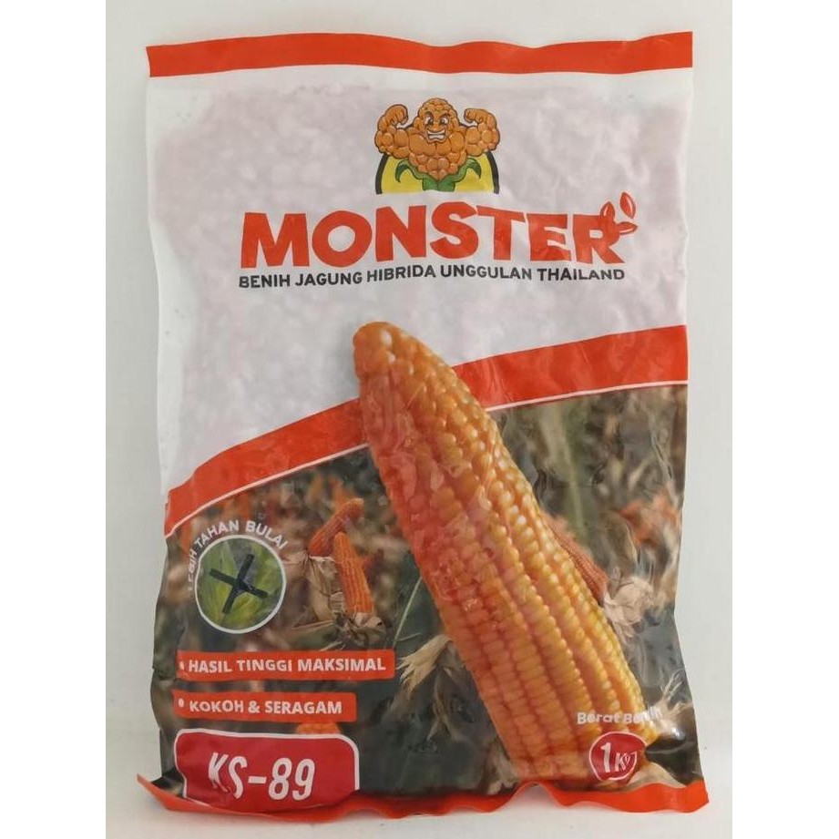 Benih Jagung Hibrida Ks 89 Monster 1 Kg Jagung Monster