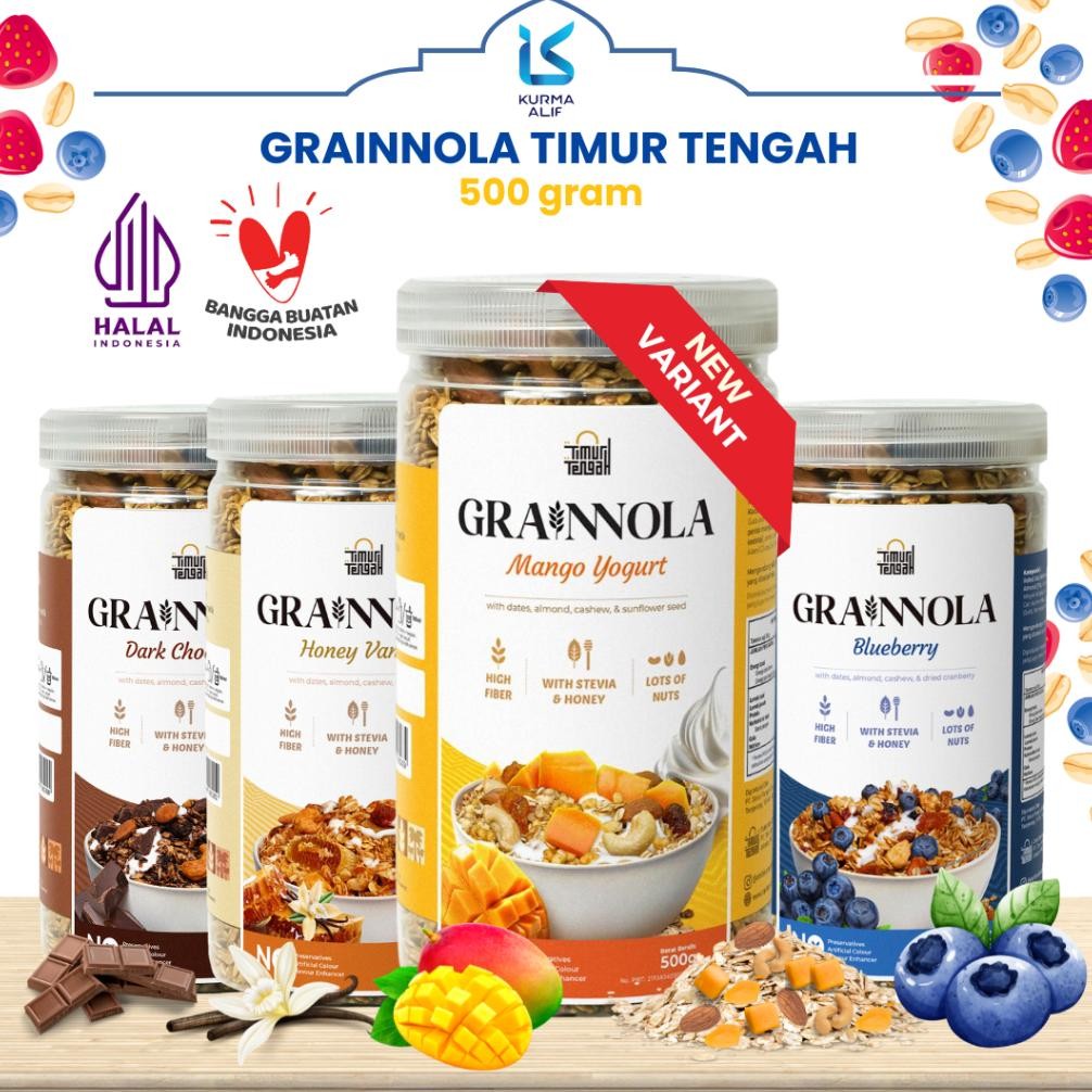 

Cod Granola Timur Tengah 500 Gr Sereal Sarapan Sehat Oatmeal With Almond And Mete Tu-67