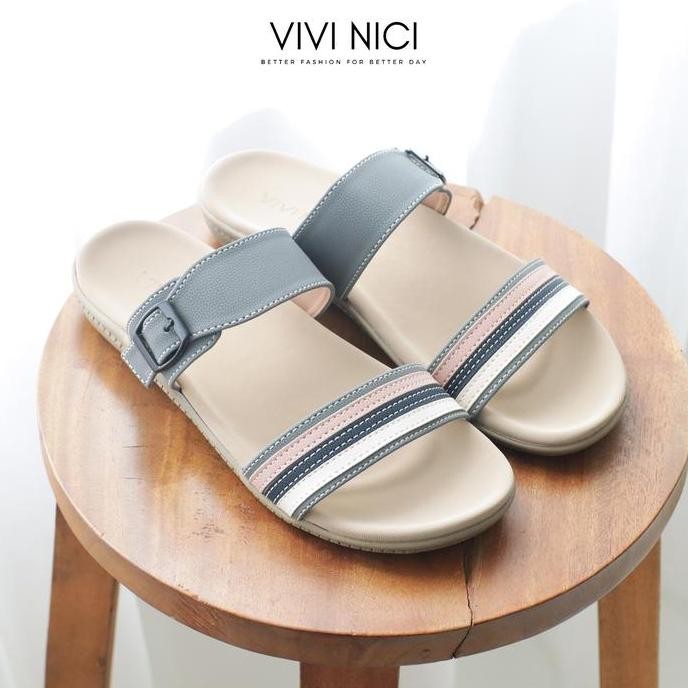 VIVI NICI - Chloe Sandal Wanita Sendal Jepit Karet Cewek HM