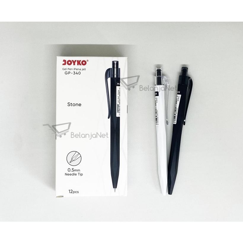 

Pulpen Pen Gel Gel Pen Joyko Cetek Stone Gp340 0.5 Mm Mata Jarum 1 Lusin