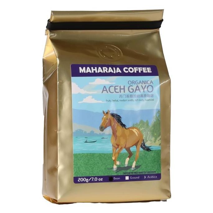 

READY KOPI GAYO ORGANICA ACEH 200GR - ARABIKA SANGRAI PREMIUM MAHARAJA