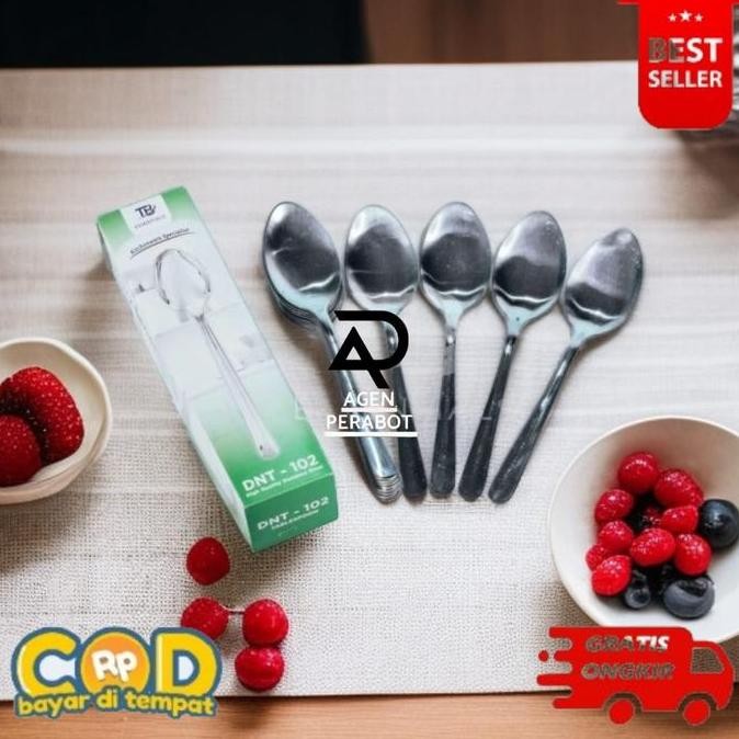 Diskon! Set Sendok Garpu DNT 102 Stainless Tebal Elegan 12 Pcs Kitchenware