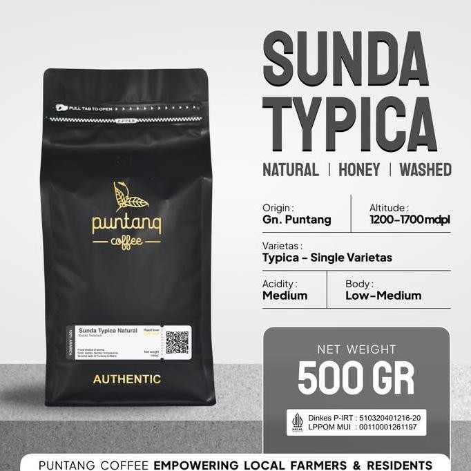

READY KOPI ARABIKA PUNTANG 500GR | BIJI KOPI SUNDA TYPICA PREMIUM ROASTED BEAN