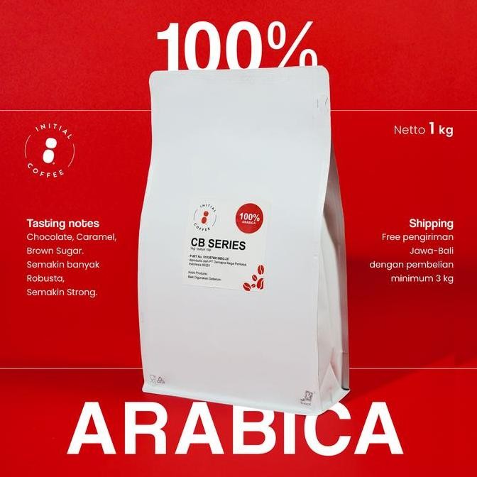 

READY BIJI KOPI 100% ARABIKA 1KG - CBF COMMERCIAL BLEND COFFEE BEAN INITIAL